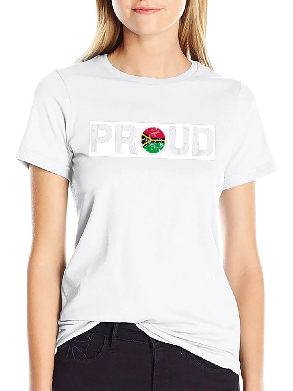 Proud Vanuatu Flag T-Shirt - Black Graphic Tee product image 8