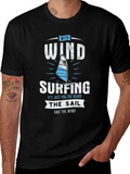 Windsurfing T-Shirt - Wind Sail and Board Design product image 1