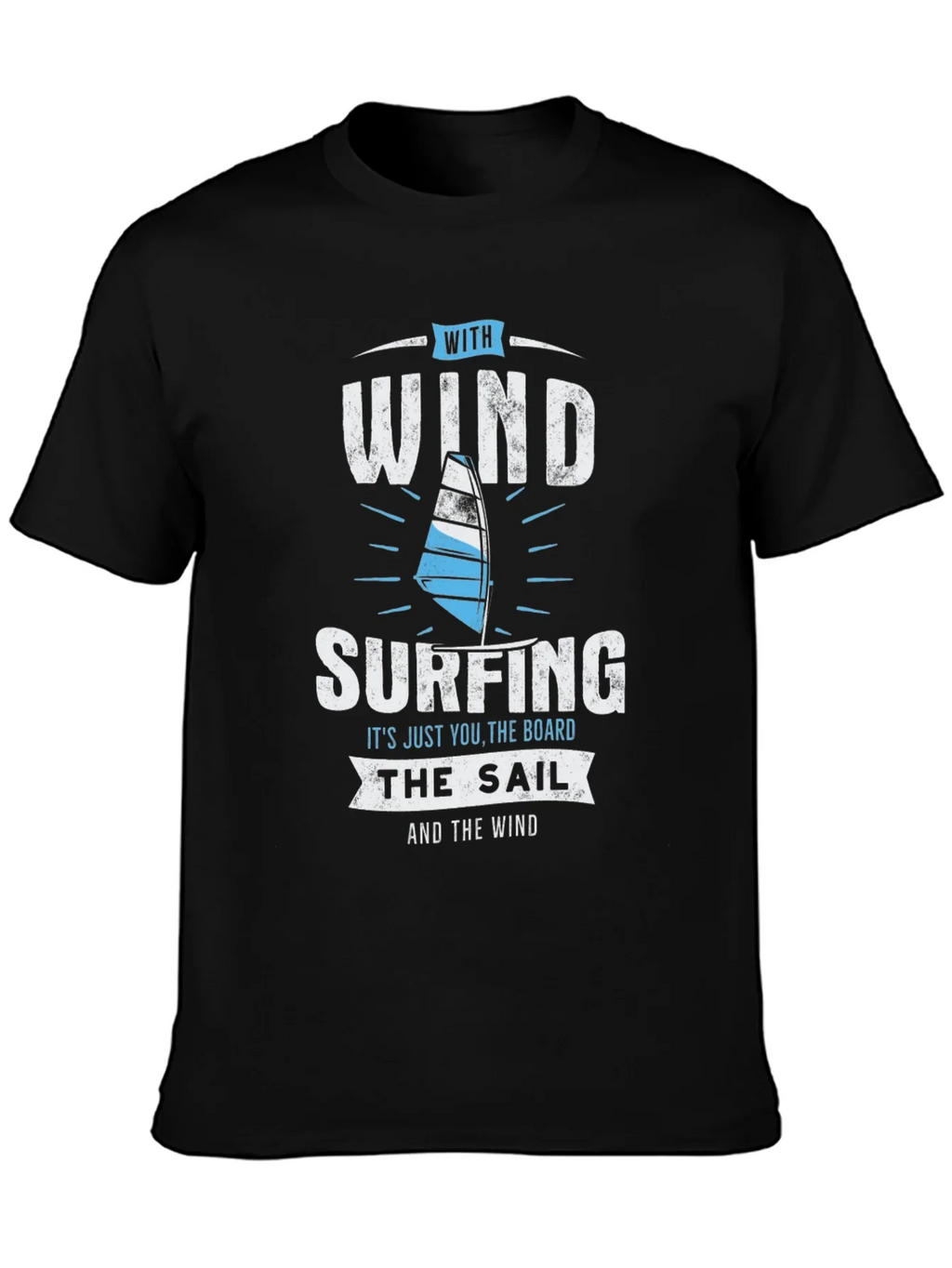 Windsurfing T-Shirt - Wind Sail and Board Design product image 3