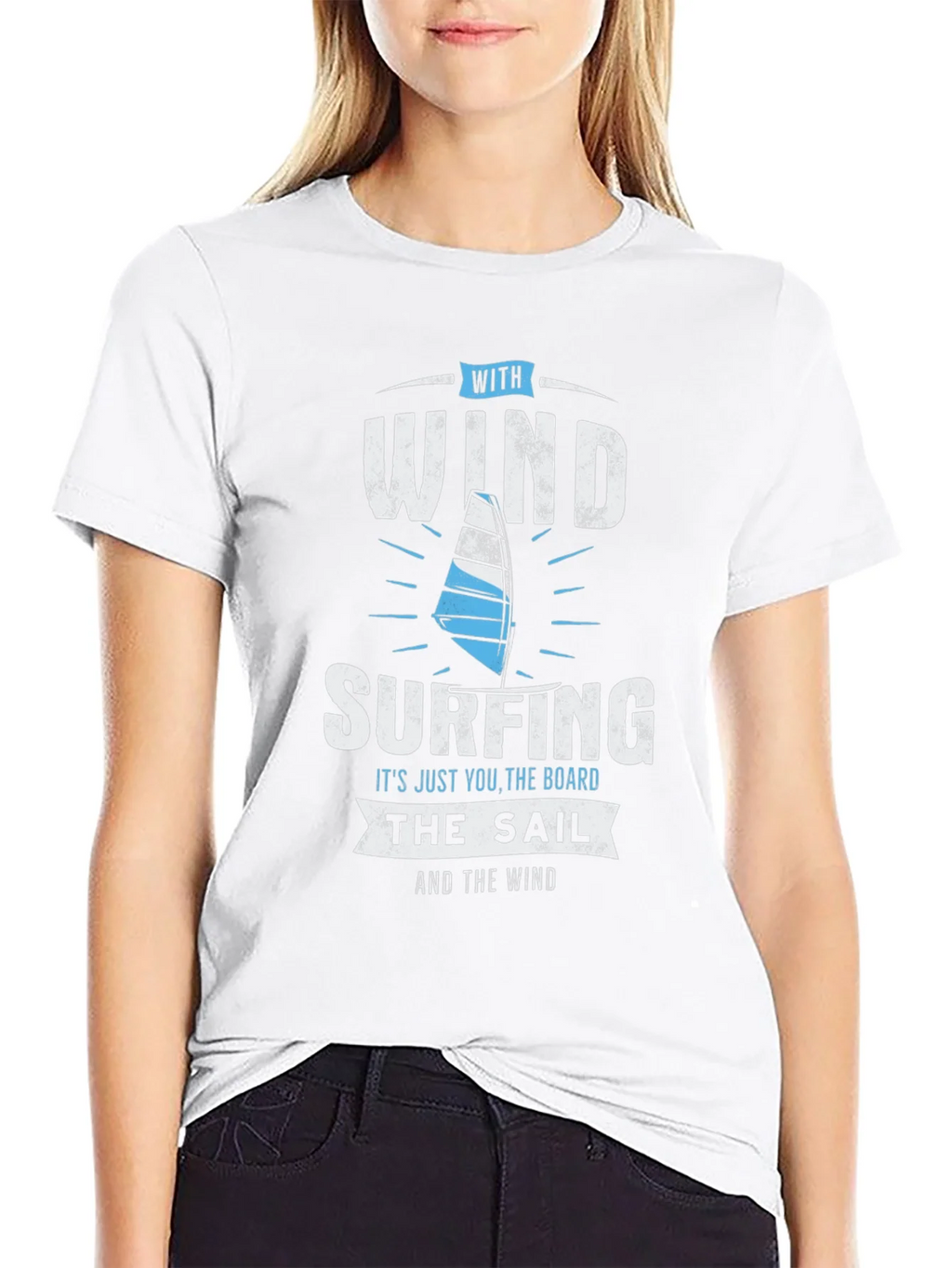 Windsurfing T-Shirt - Wind Sail and Board Design product image 8