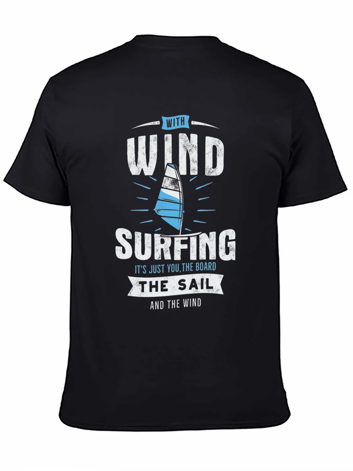 Windsurfing T-Shirt - Wind Sail and Board Design product image 4