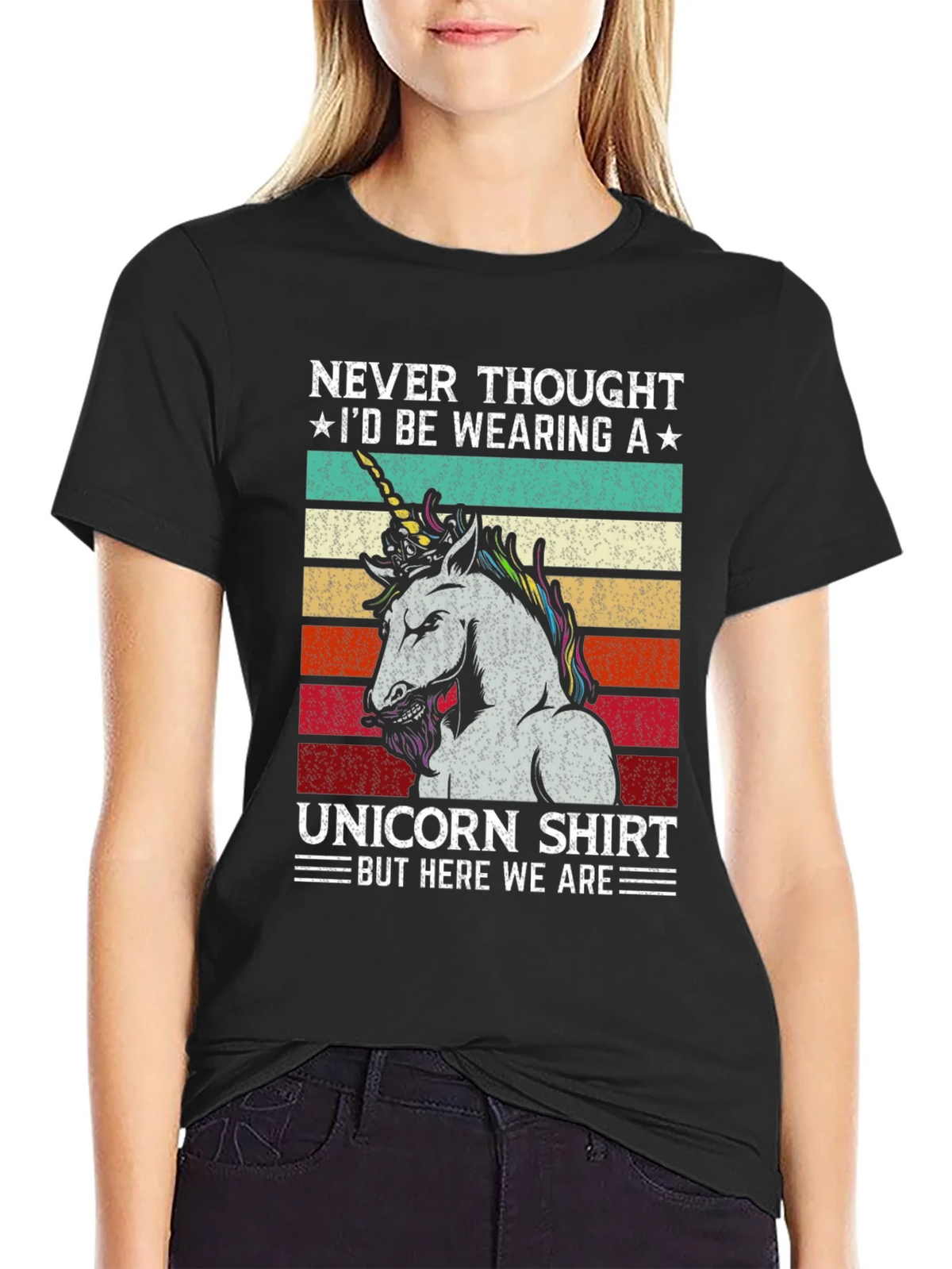 Unicorn Shirt - Never Thought Id Be Wearing A Tee product image 2