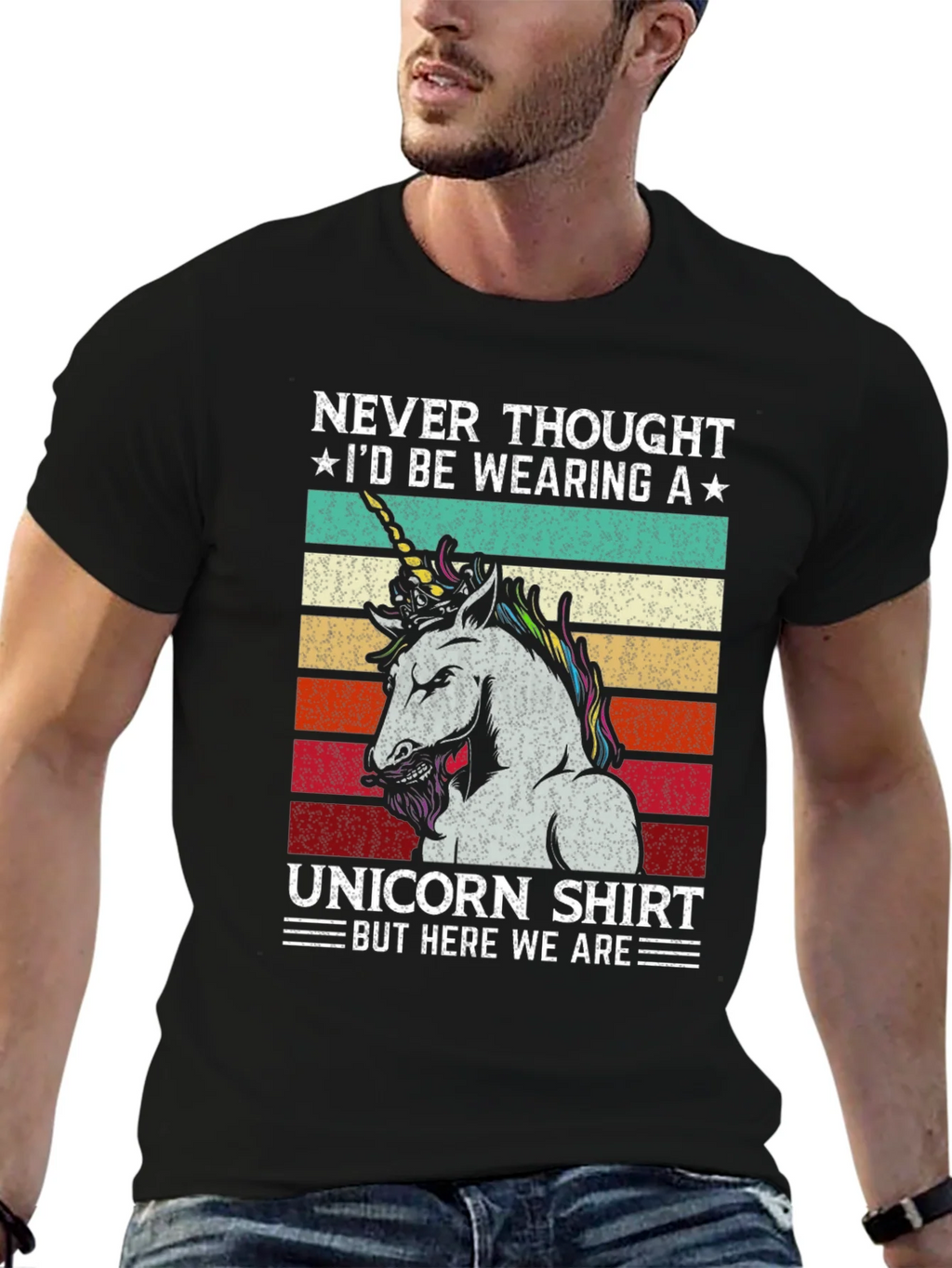 Unicorn Shirt - Never Thought Id Be Wearing A Tee product image 6