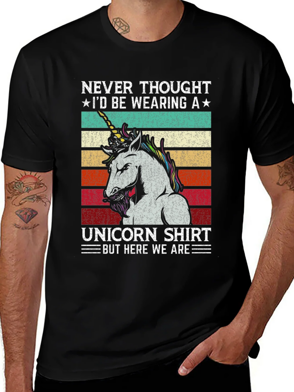 Unicorn Shirt - Never Thought Id Be Wearing A Tee product image 1