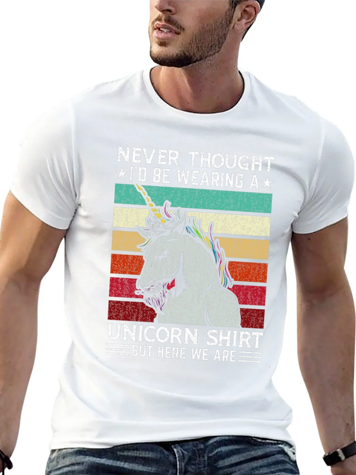 Unicorn Shirt - Never Thought Id Be Wearing A Tee product image 12