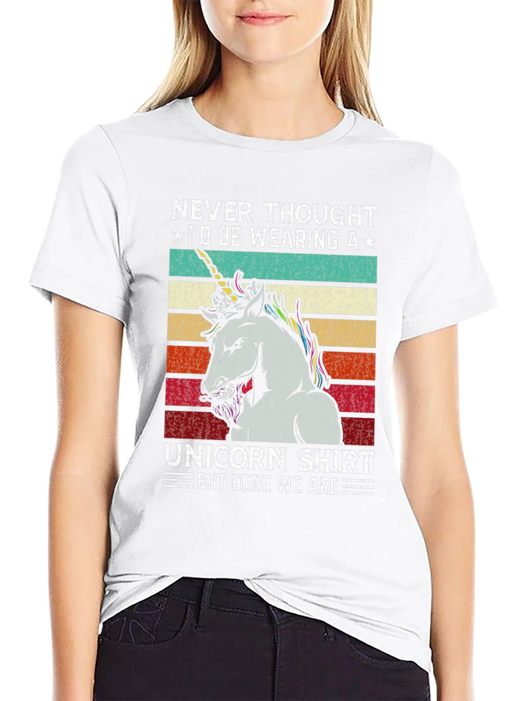 Unicorn Shirt - Never Thought Id Be Wearing A Tee product image 8