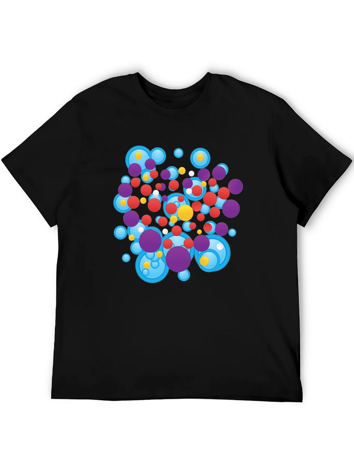 Abstract Circles Black T-Shirt product image 5