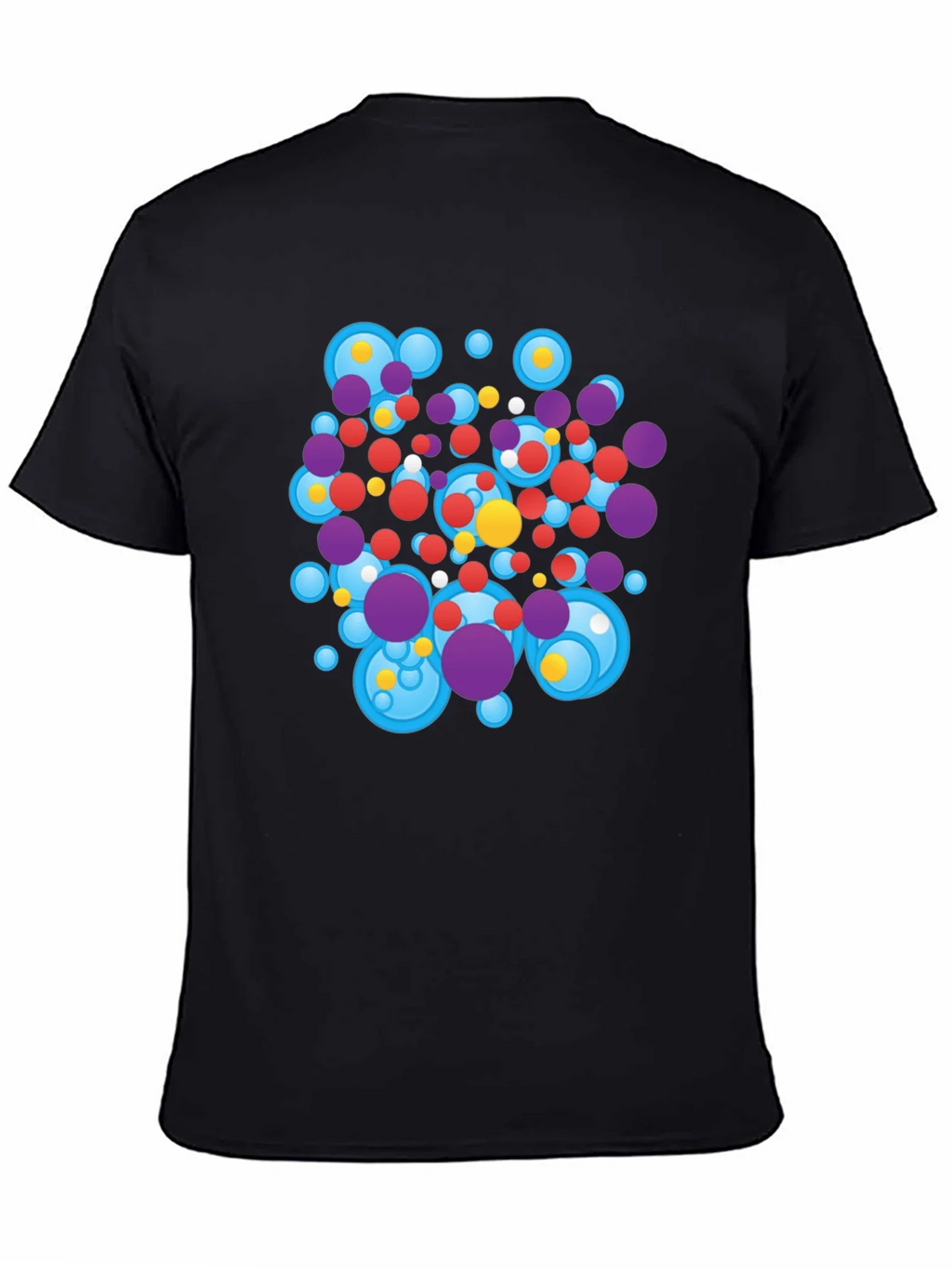 Abstract Circles Black T-Shirt product image 4