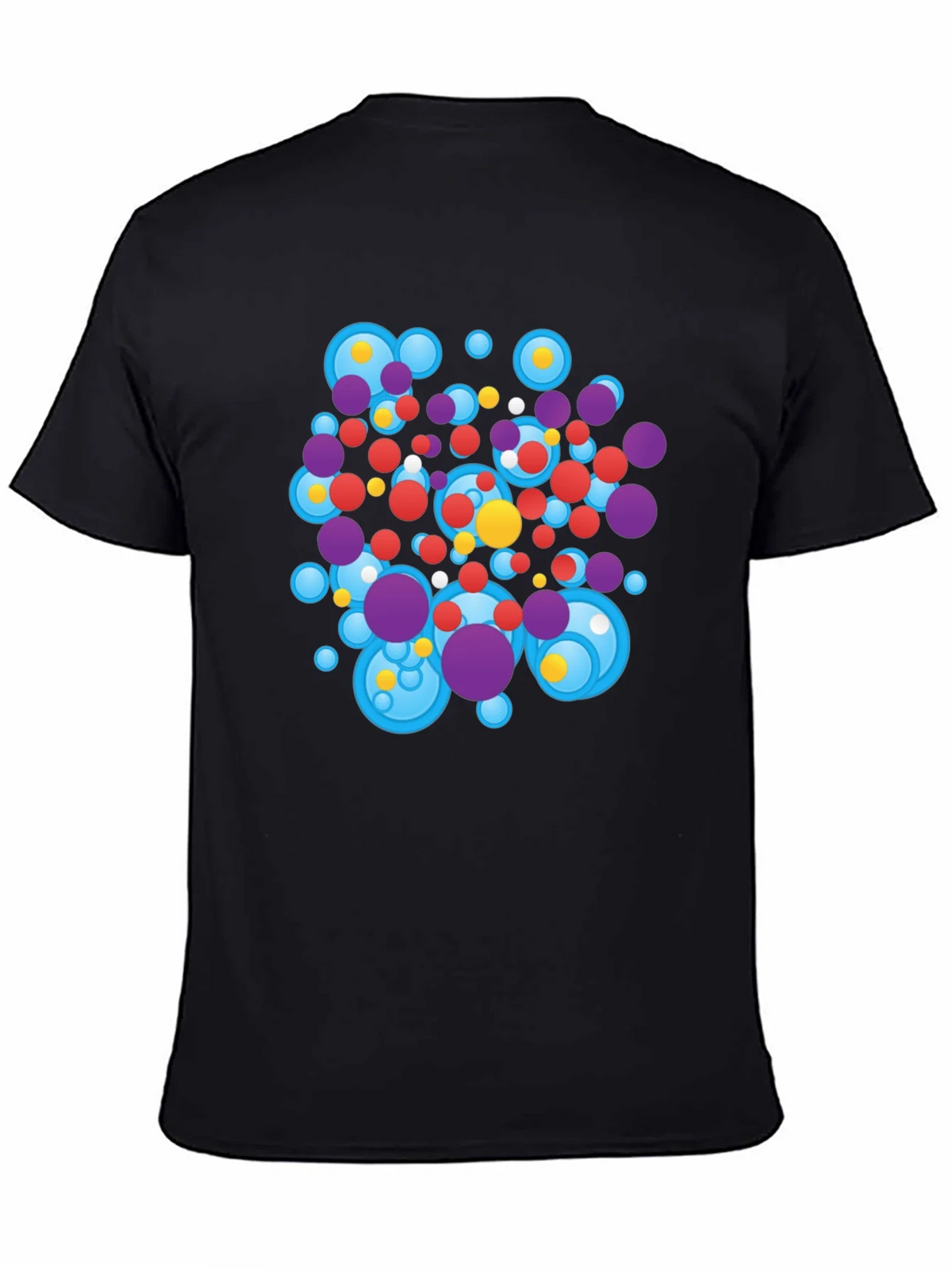 Abstract Circles Black T-Shirt product image 4