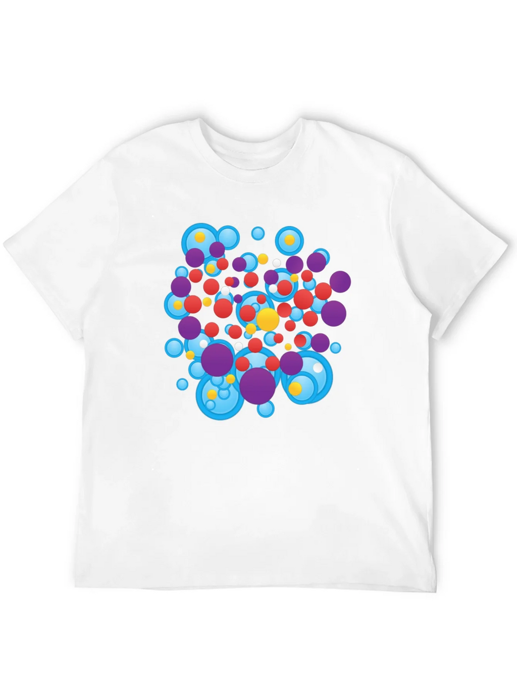 Abstract Circles Black T-Shirt product image 11