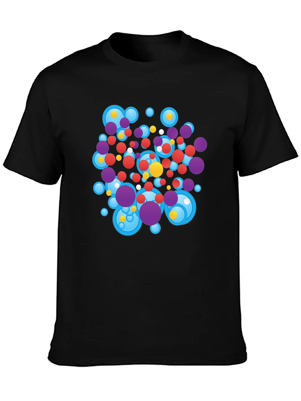Abstract Circles Black T-Shirt product image 3
