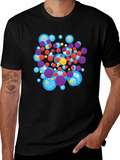 Abstract Circles Black T-Shirt product image 1