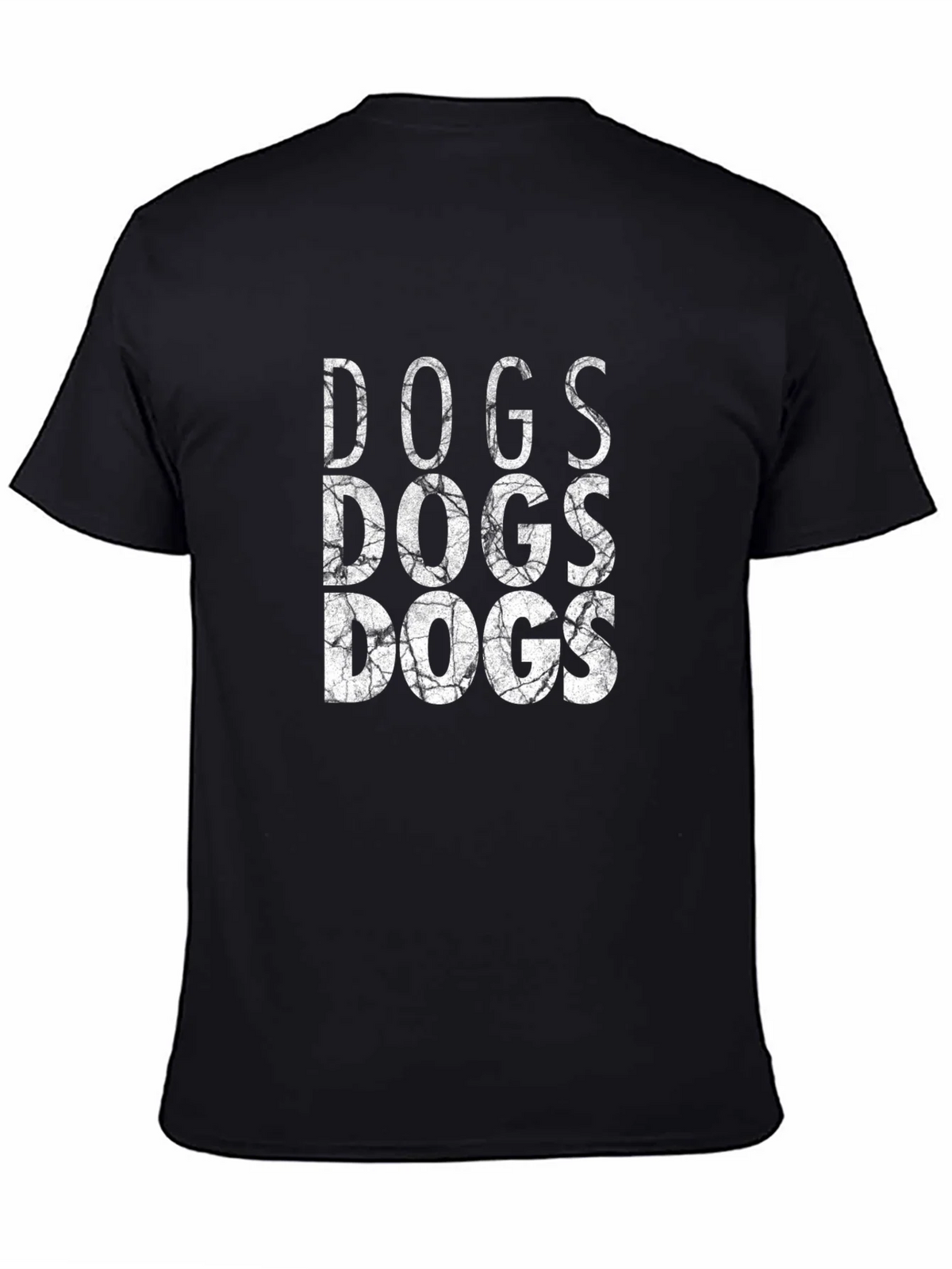 Cool DOGS Graphic Print Black T-Shirt product image 4
