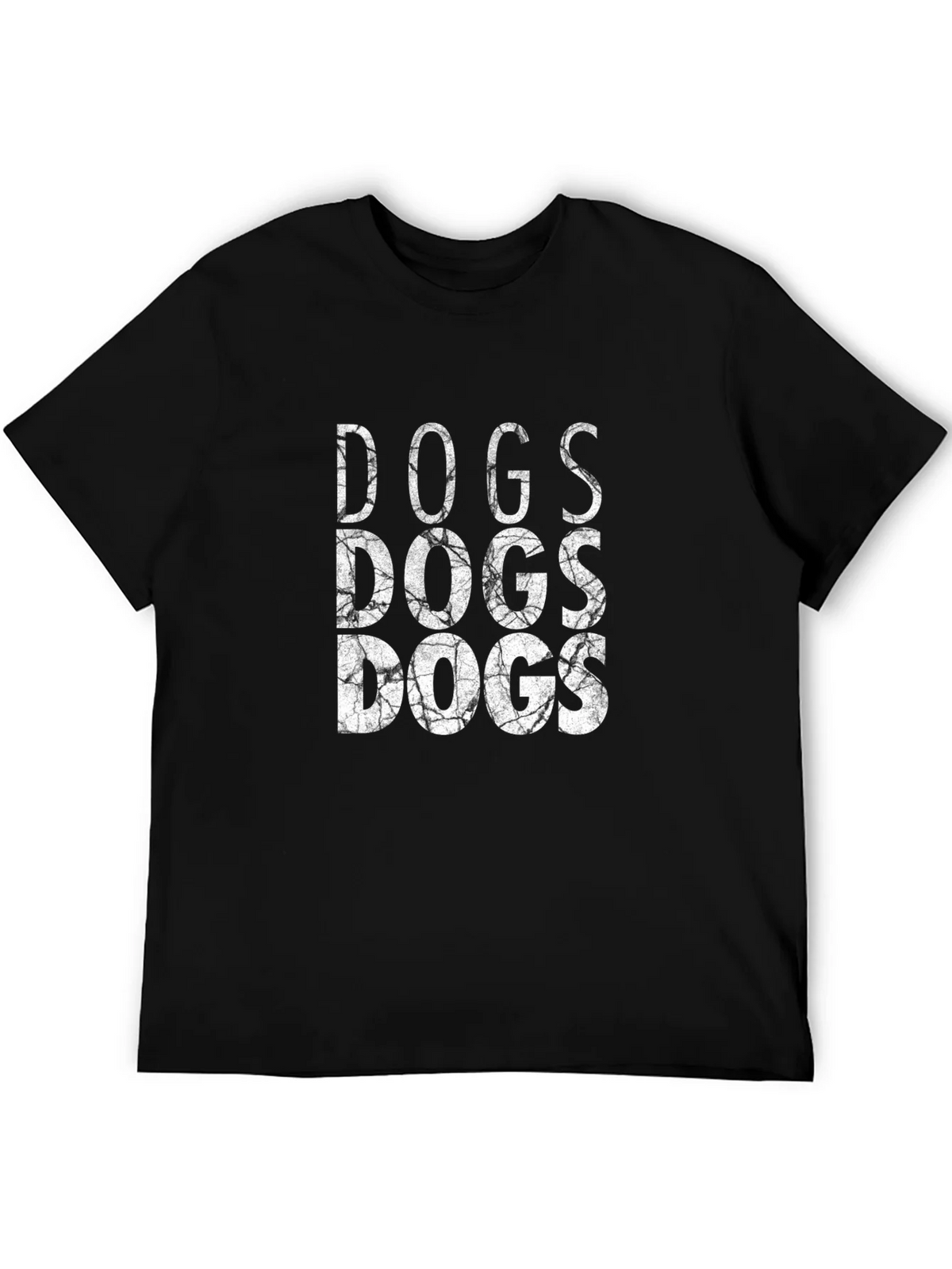 Cool DOGS Graphic Print Black T-Shirt product image 5