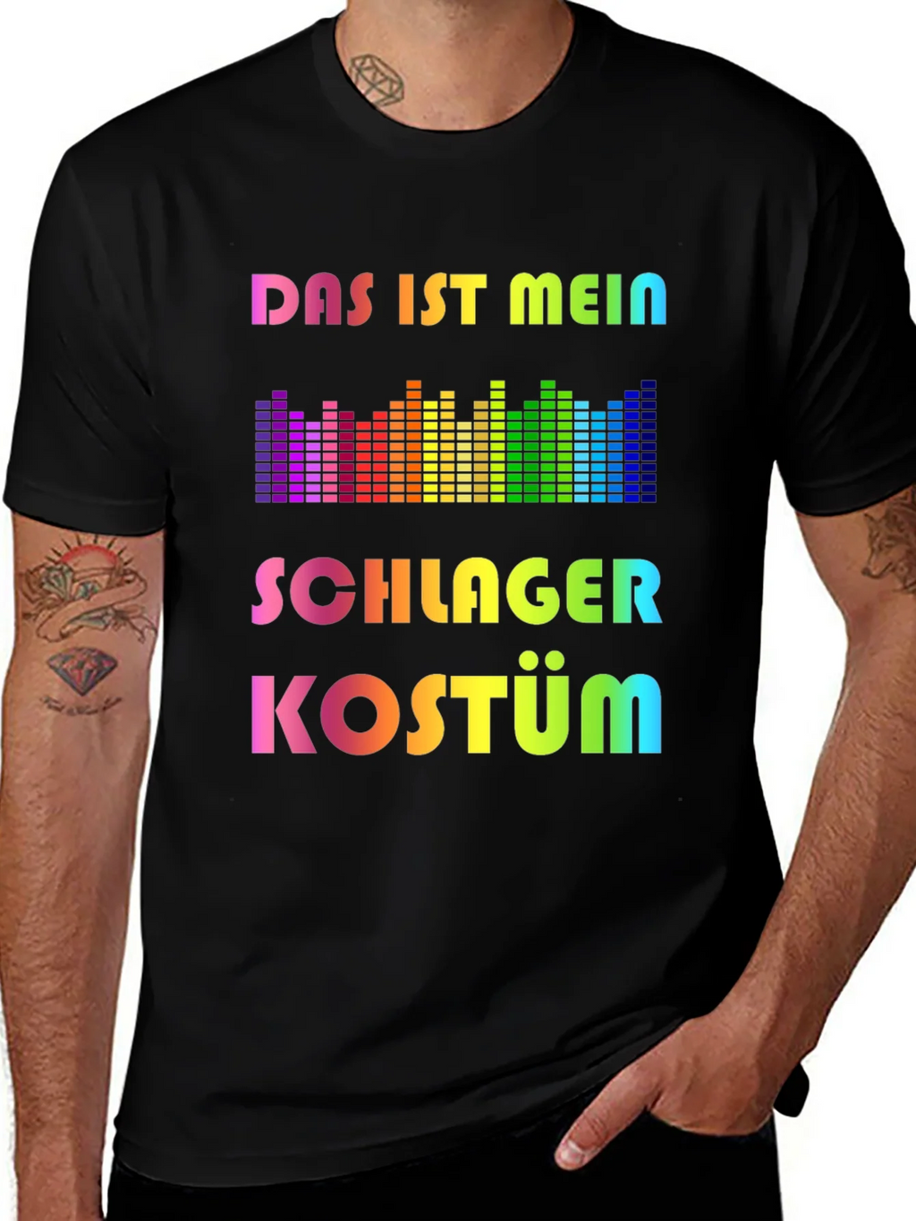 Schlager Kostüm Rainbow T-Shirt - Music Festival Outfit product image 1