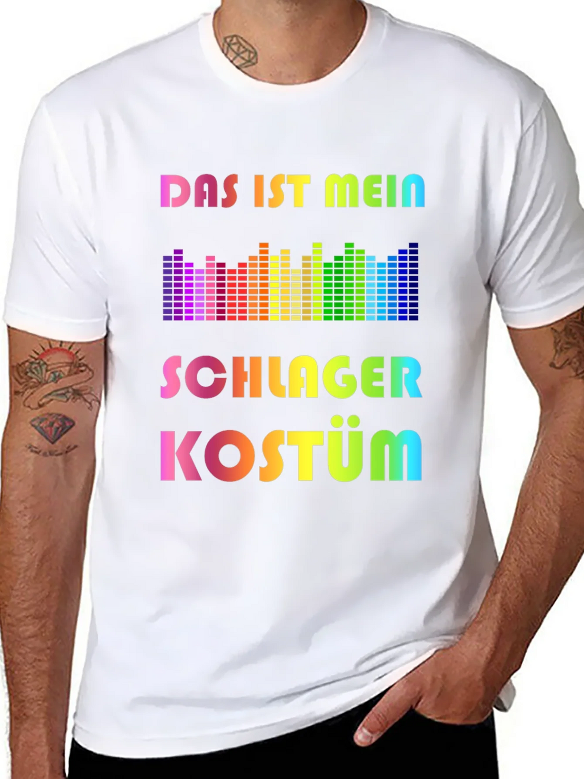 Schlager Kostüm Rainbow T-Shirt - Music Festival Outfit product image 7
