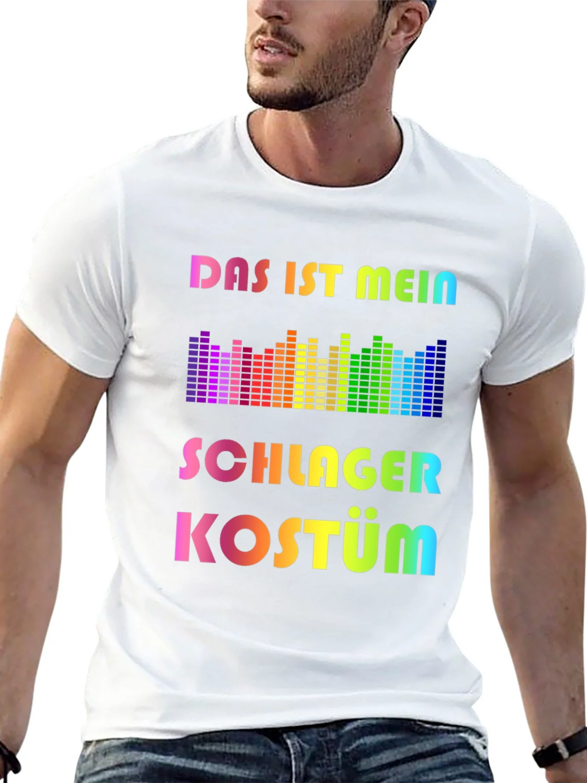 Schlager Kostüm Rainbow T-Shirt - Music Festival Outfit product image 12