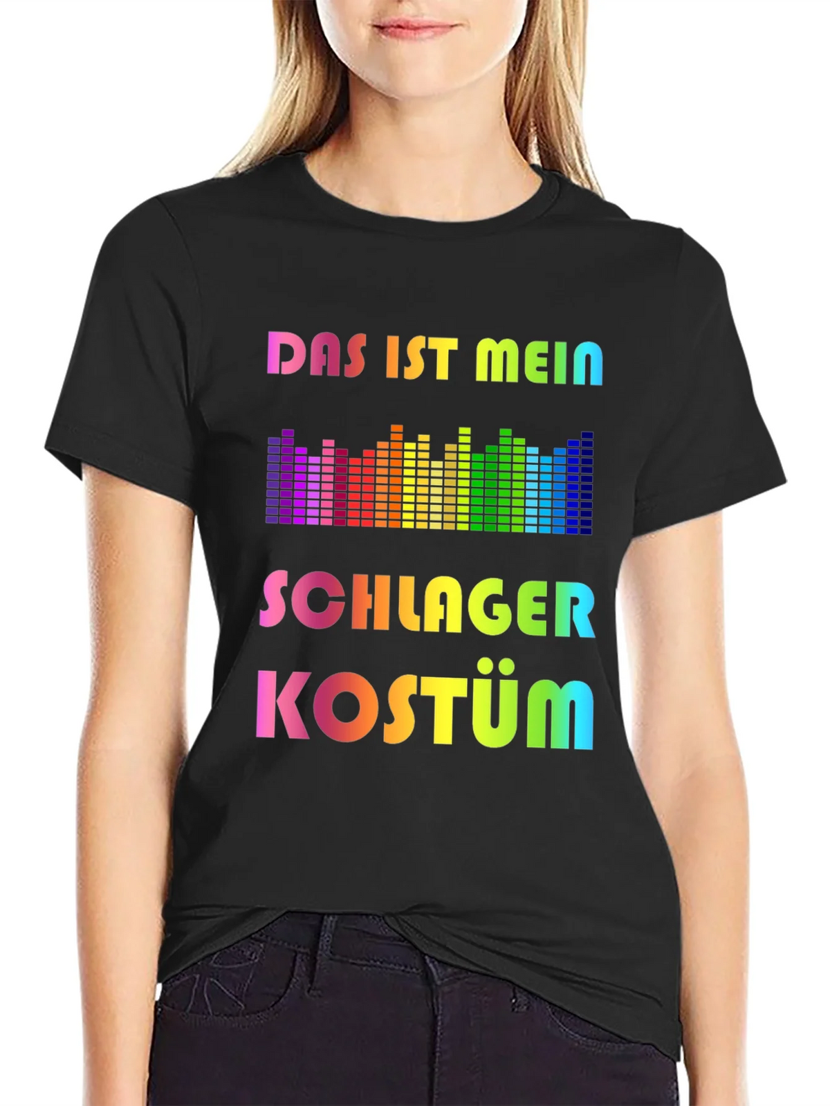 Schlager Kostüm Rainbow T-Shirt - Music Festival Outfit product image 2