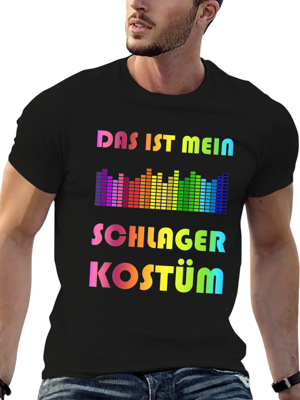 Schlager Kostüm Rainbow T-Shirt - Music Festival Outfit product image 6