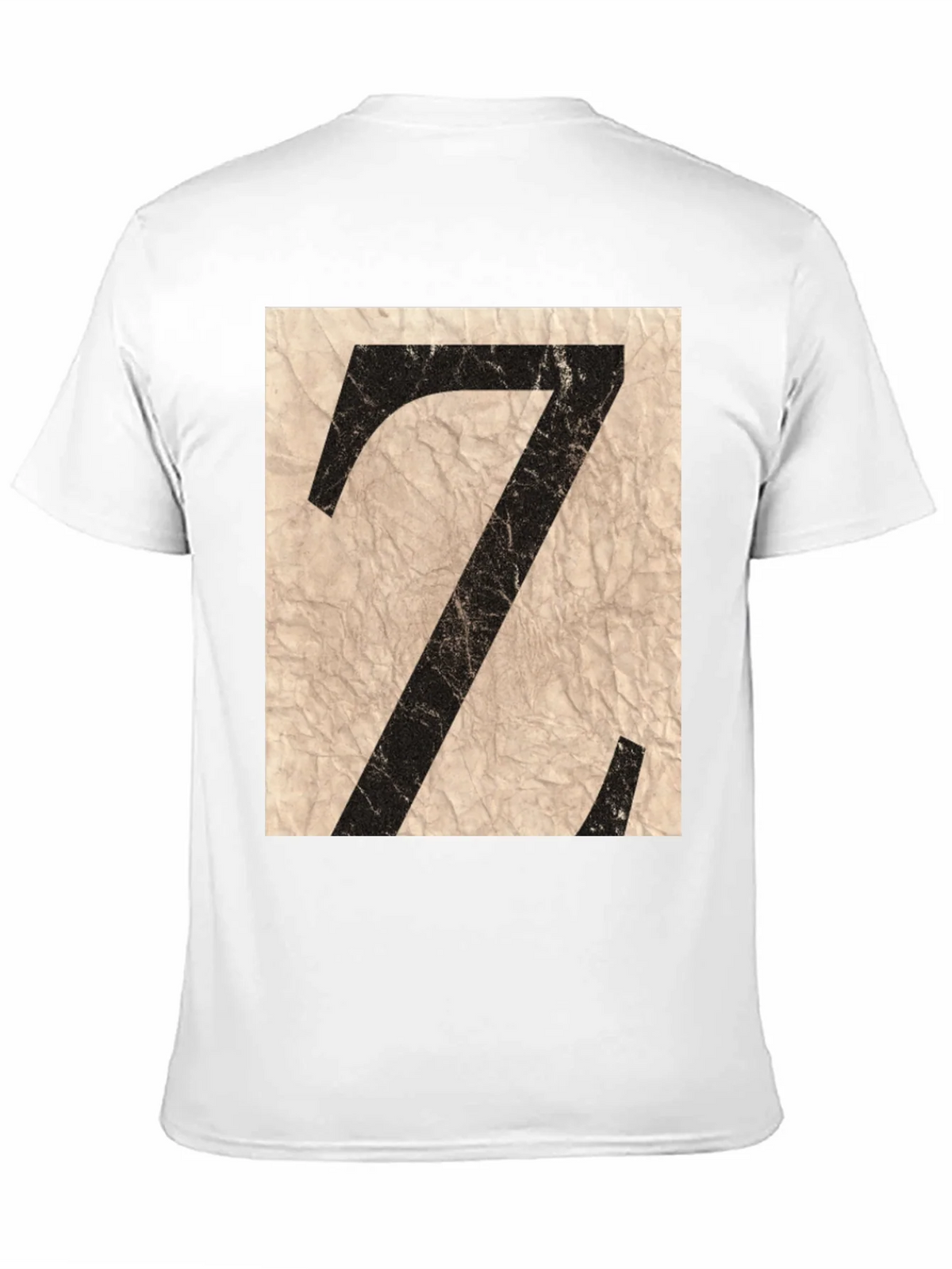 Abstract Letter Z Graphic Tee - Black Cotton Blend Shirt product image 5