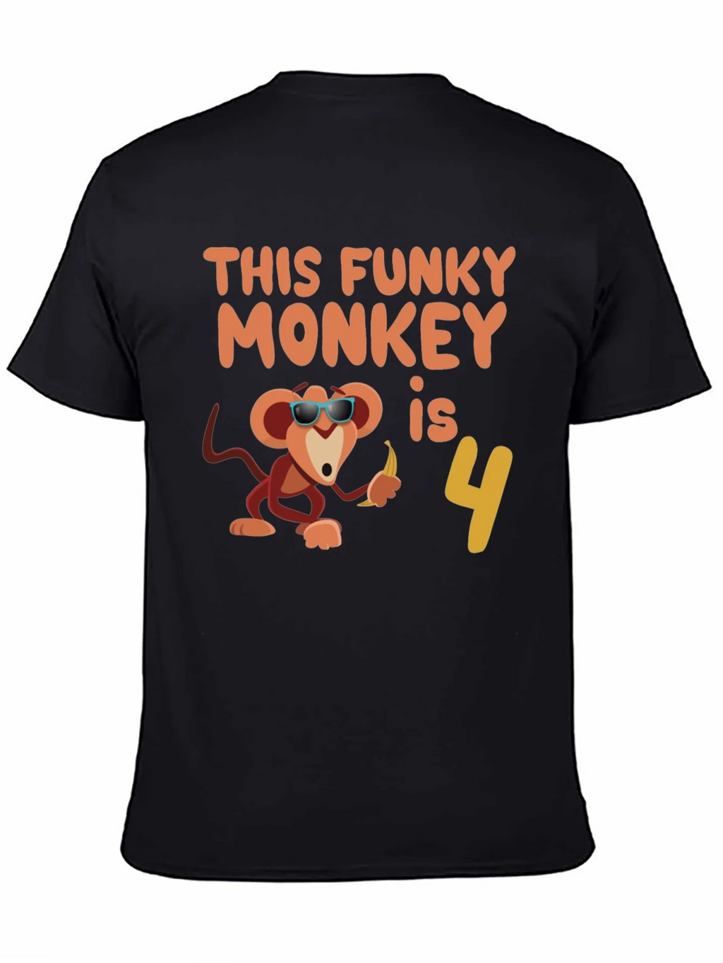 Funky Monkey Birthday T-Shirt: 4th Apparel product image 4