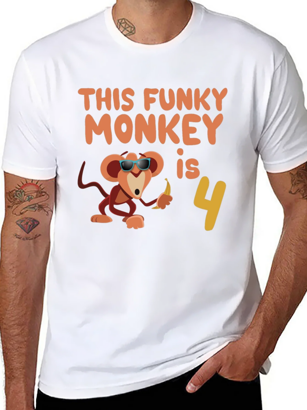 Funky Monkey Birthday T-Shirt: 4th Apparel product image 7