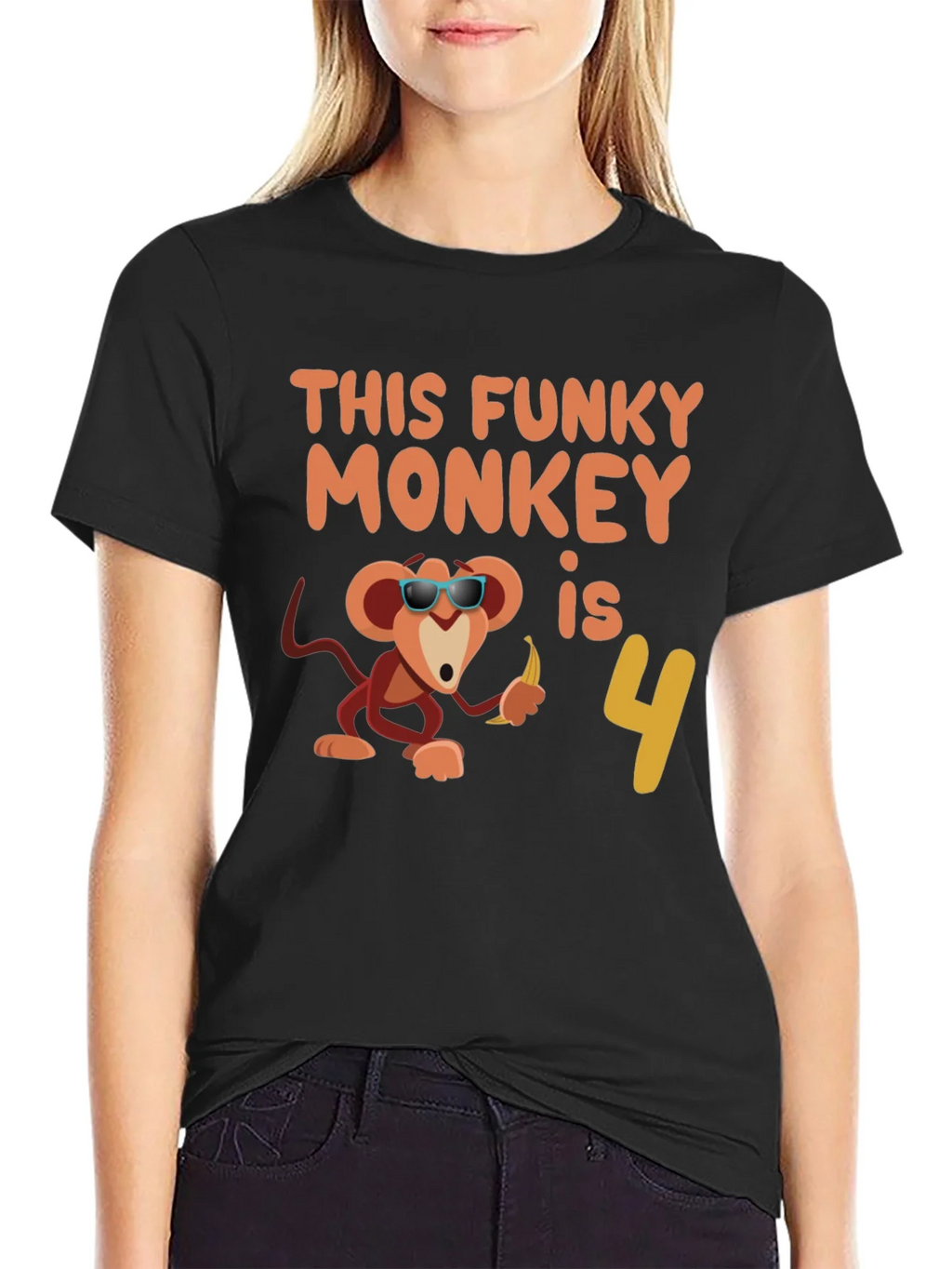 Funky Monkey Birthday T-Shirt: 4th Apparel product image 2