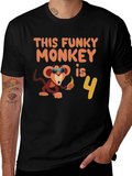 Funky Monkey Birthday T-Shirt: 4th Apparel product image 1