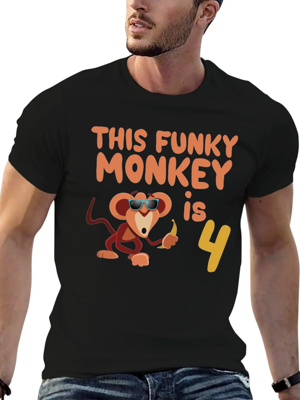 Funky Monkey Birthday T-Shirt: 4th Apparel product image 6