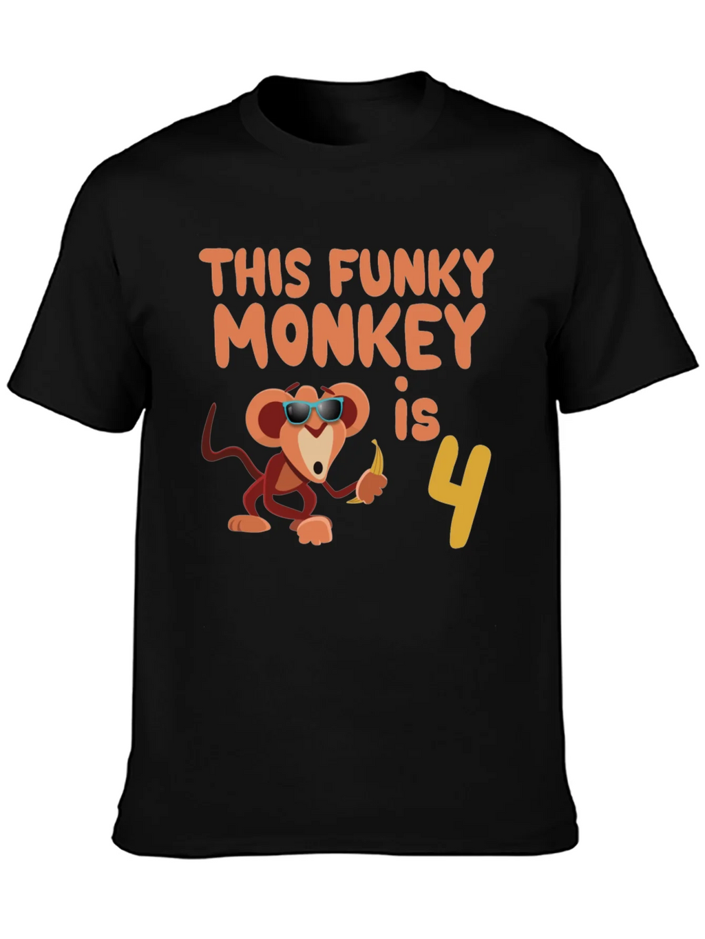 Funky Monkey Birthday T-Shirt: 4th Apparel product image 3