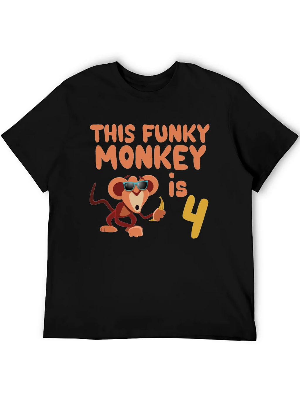 Funky Monkey Birthday T-Shirt: 4th Apparel product image 5