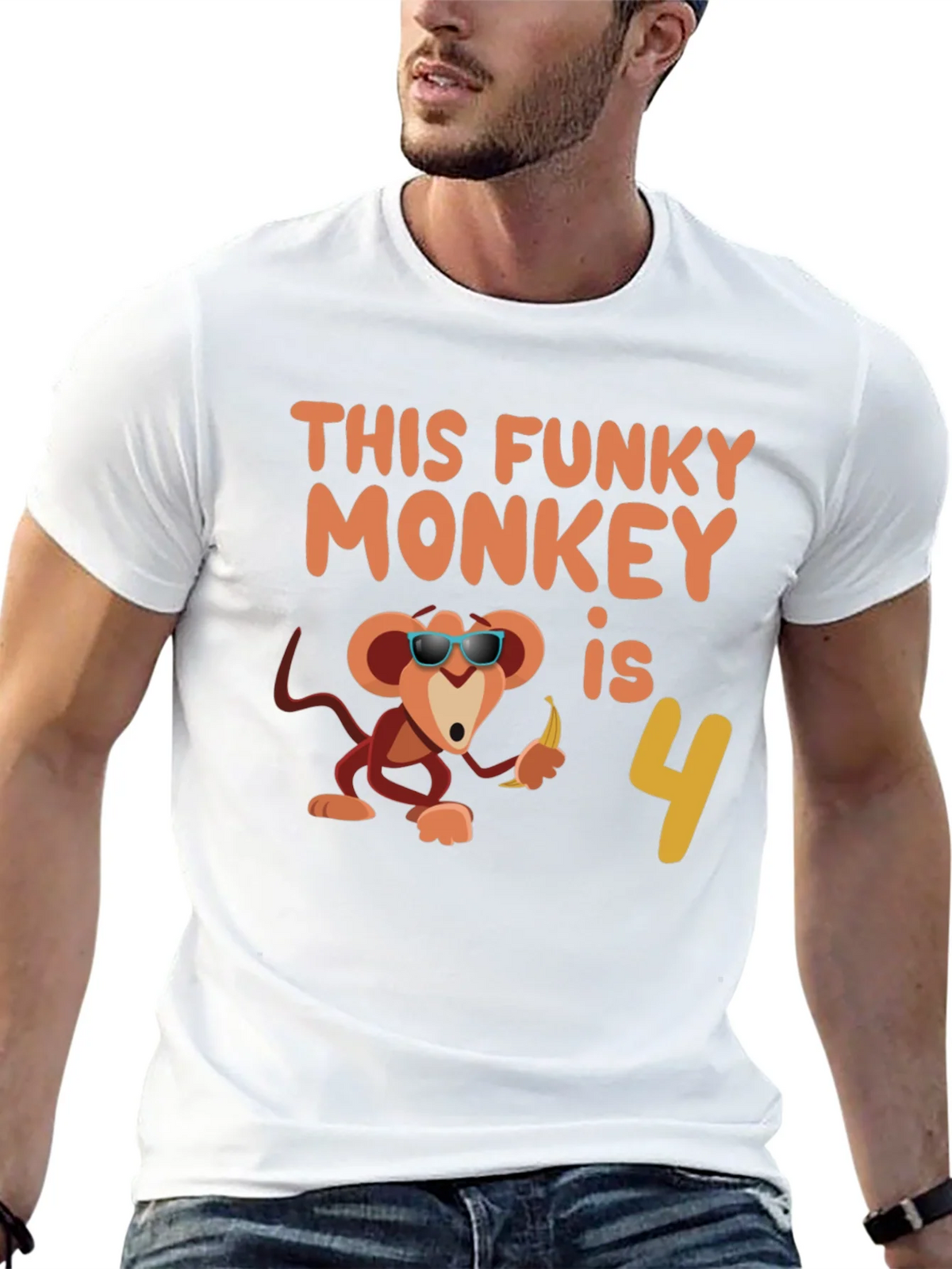 Funky Monkey Birthday T-Shirt: 4th Apparel product image 12