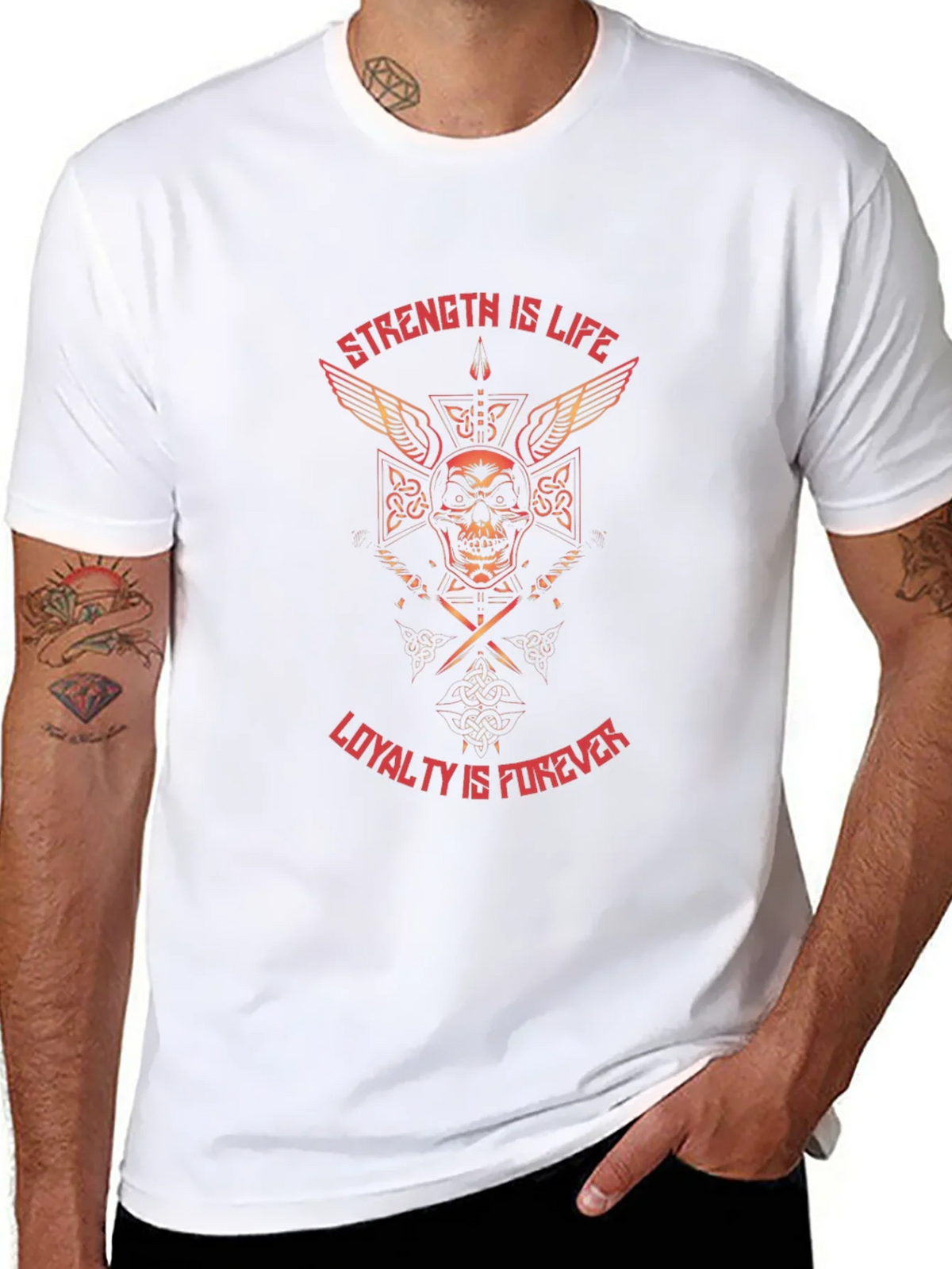 Strength & Loyalty Graphic Tee - Black product image 1