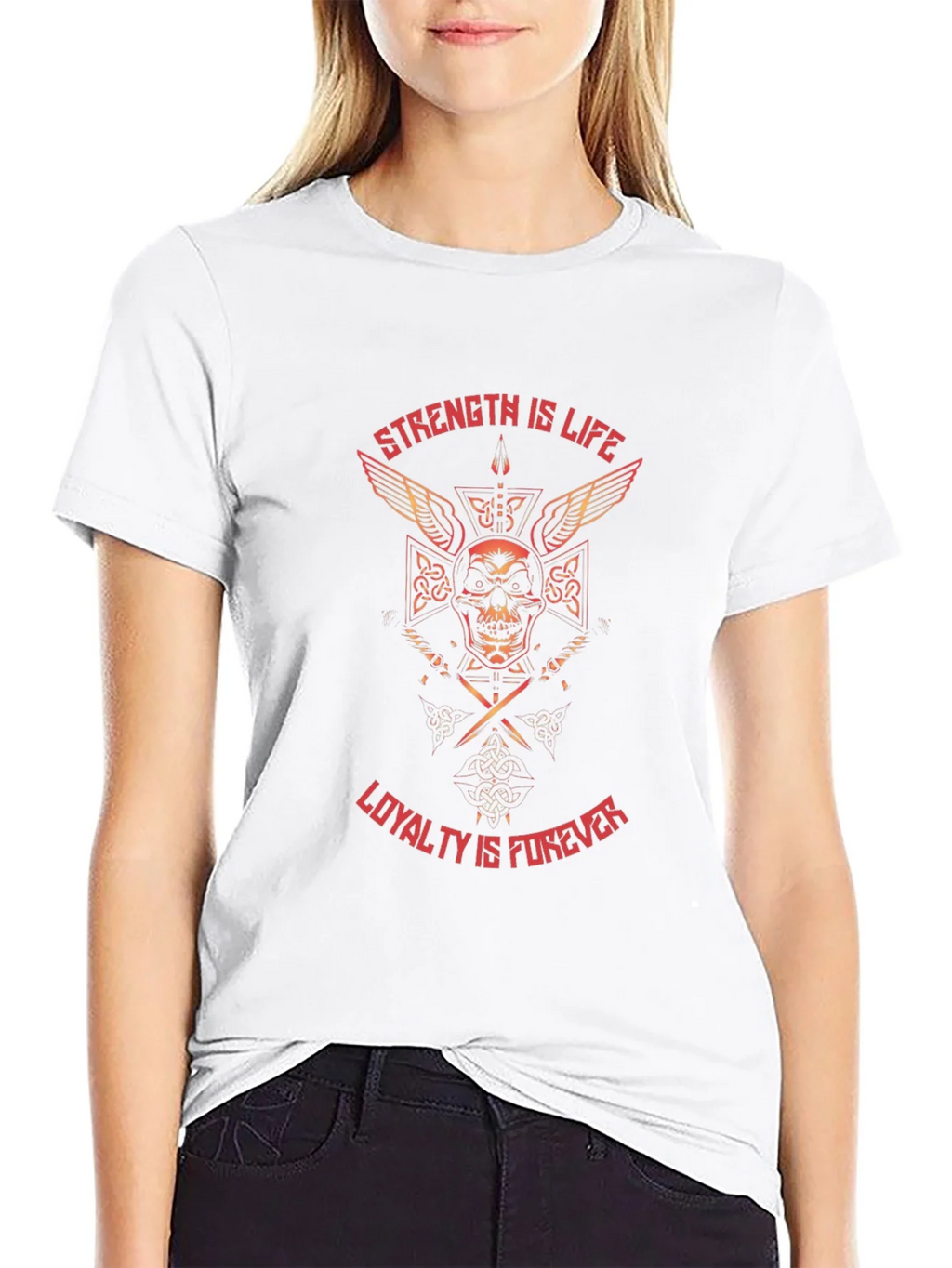 Strength & Loyalty Graphic Tee - Black product image 2