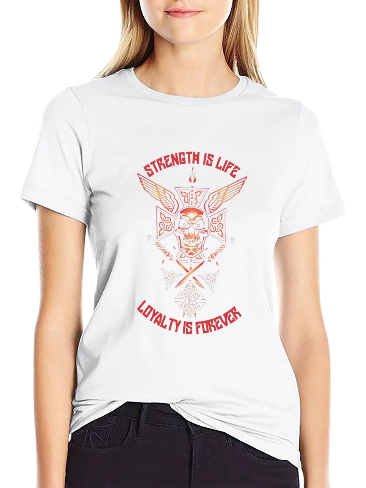 Strength & Loyalty Graphic Tee - Black product image 2