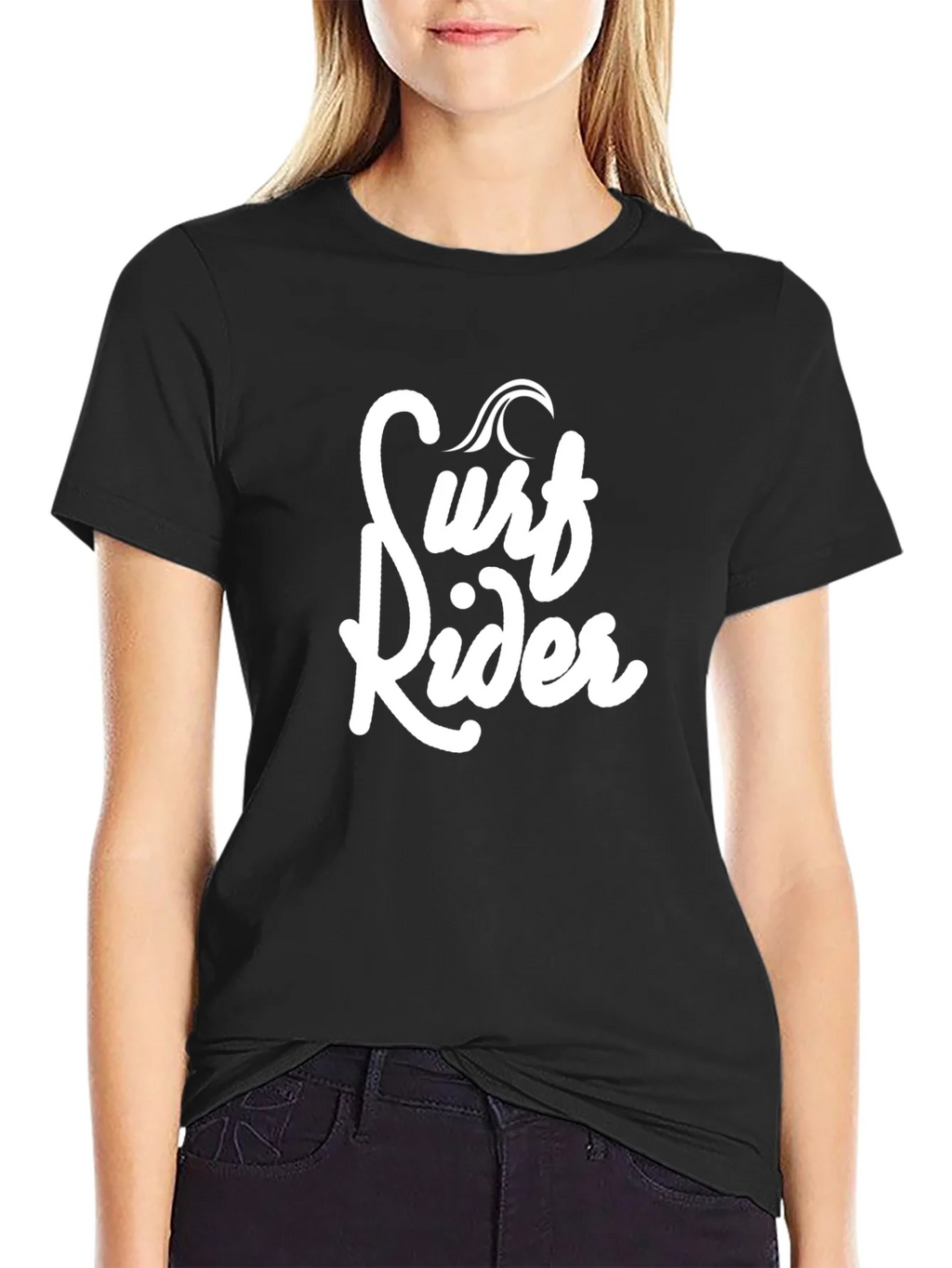 Surf Rider Graphic Black T-Shirt product image 2