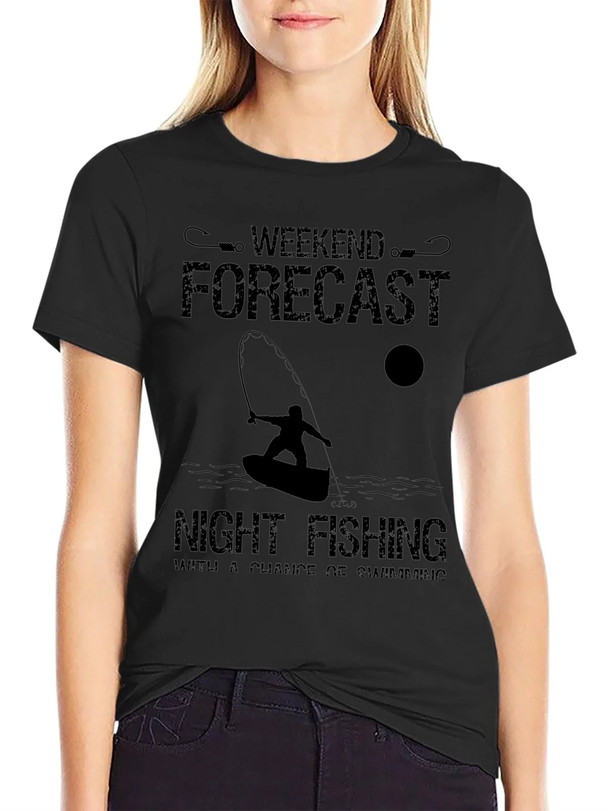 Weekend Forecast: Night Fishing T-Shirt product image 2