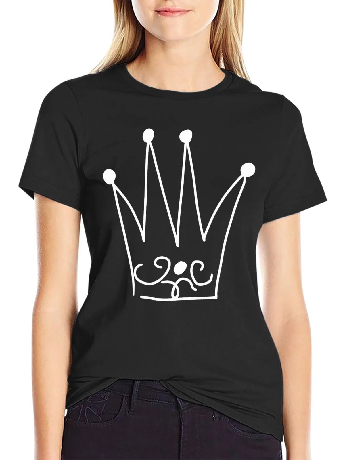 Crown Graphic Print Black T-Shirt product image 2