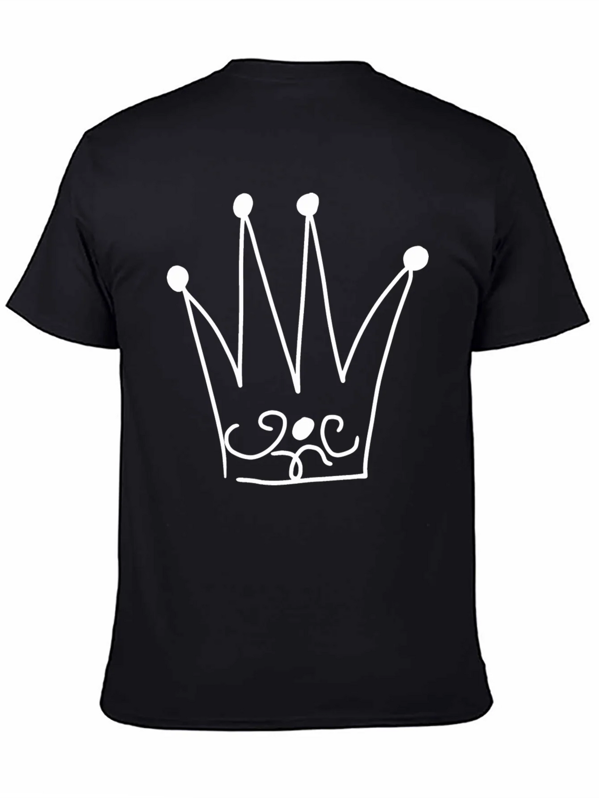 Crown Graphic Print Black T-Shirt product image 3