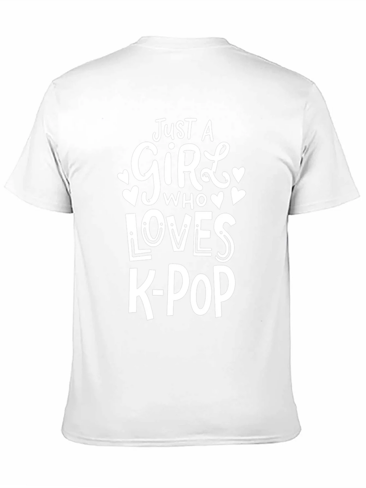 Just A Girl Who Loves K-Pop Black T-Shirt product image 3