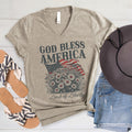 God Bless America V-Neck product image 1