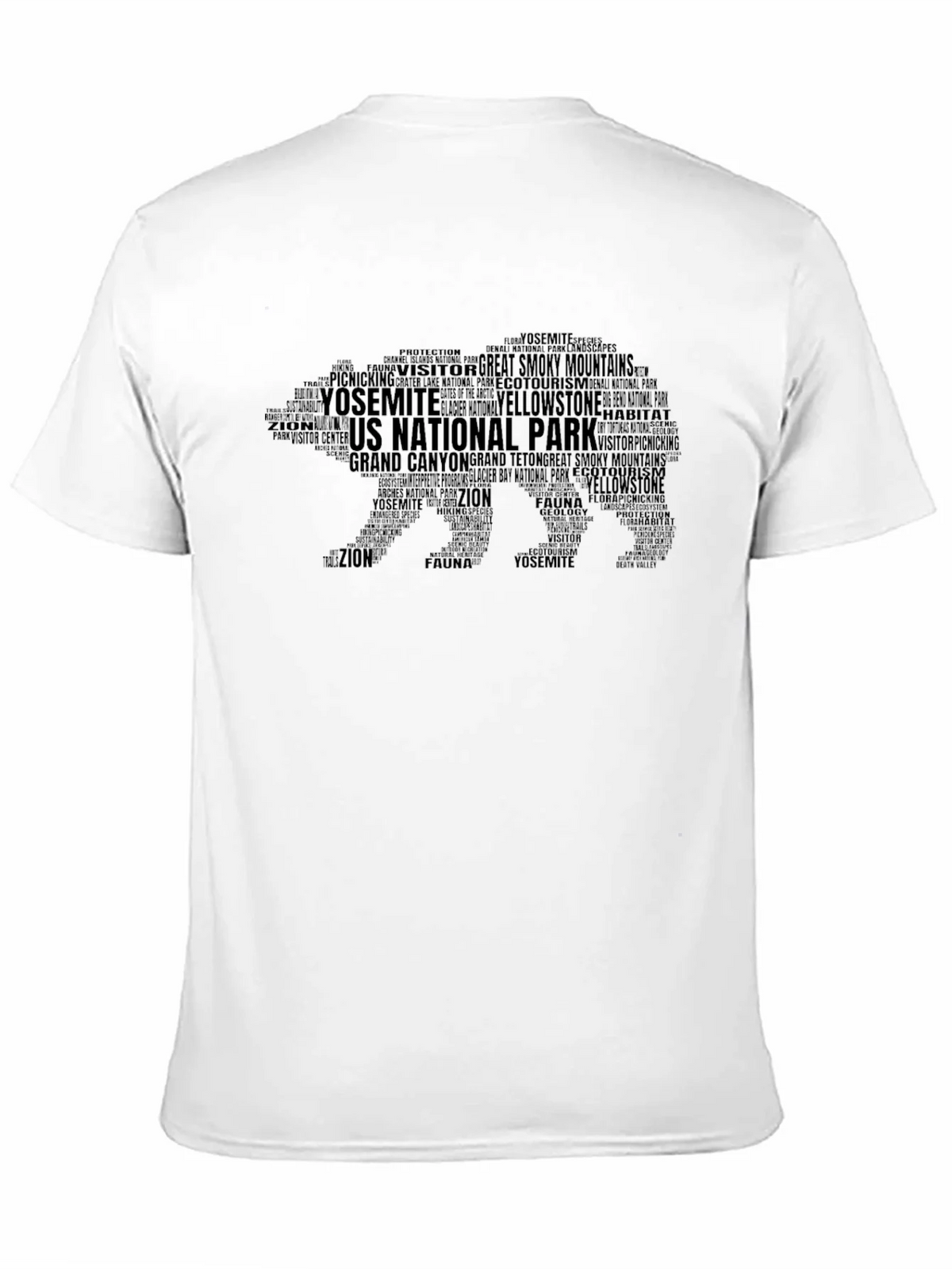 National Park Word Art Bear T-Shirt product image 10