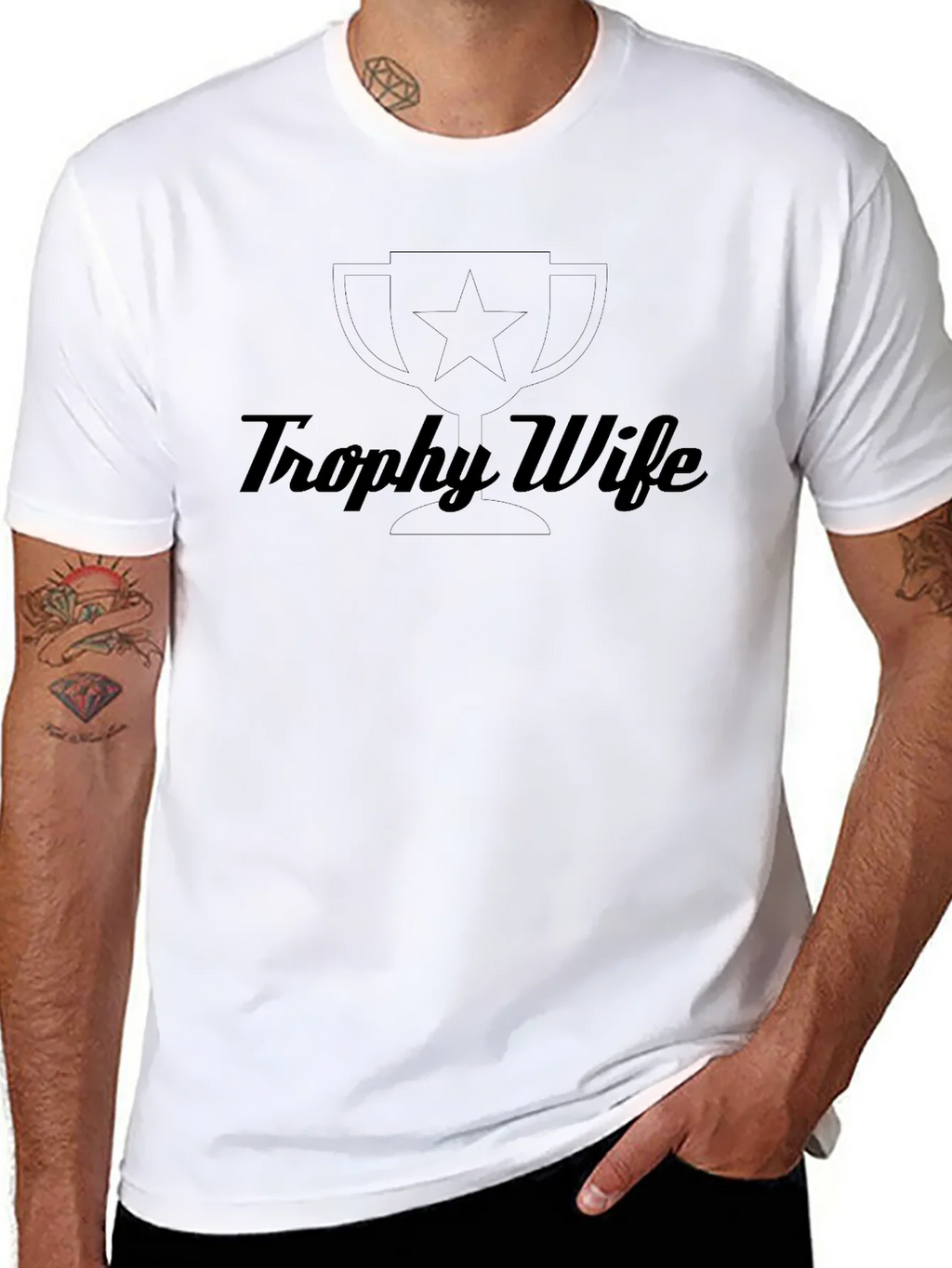 Trophy Wife Graphic Tee - Black product image 3