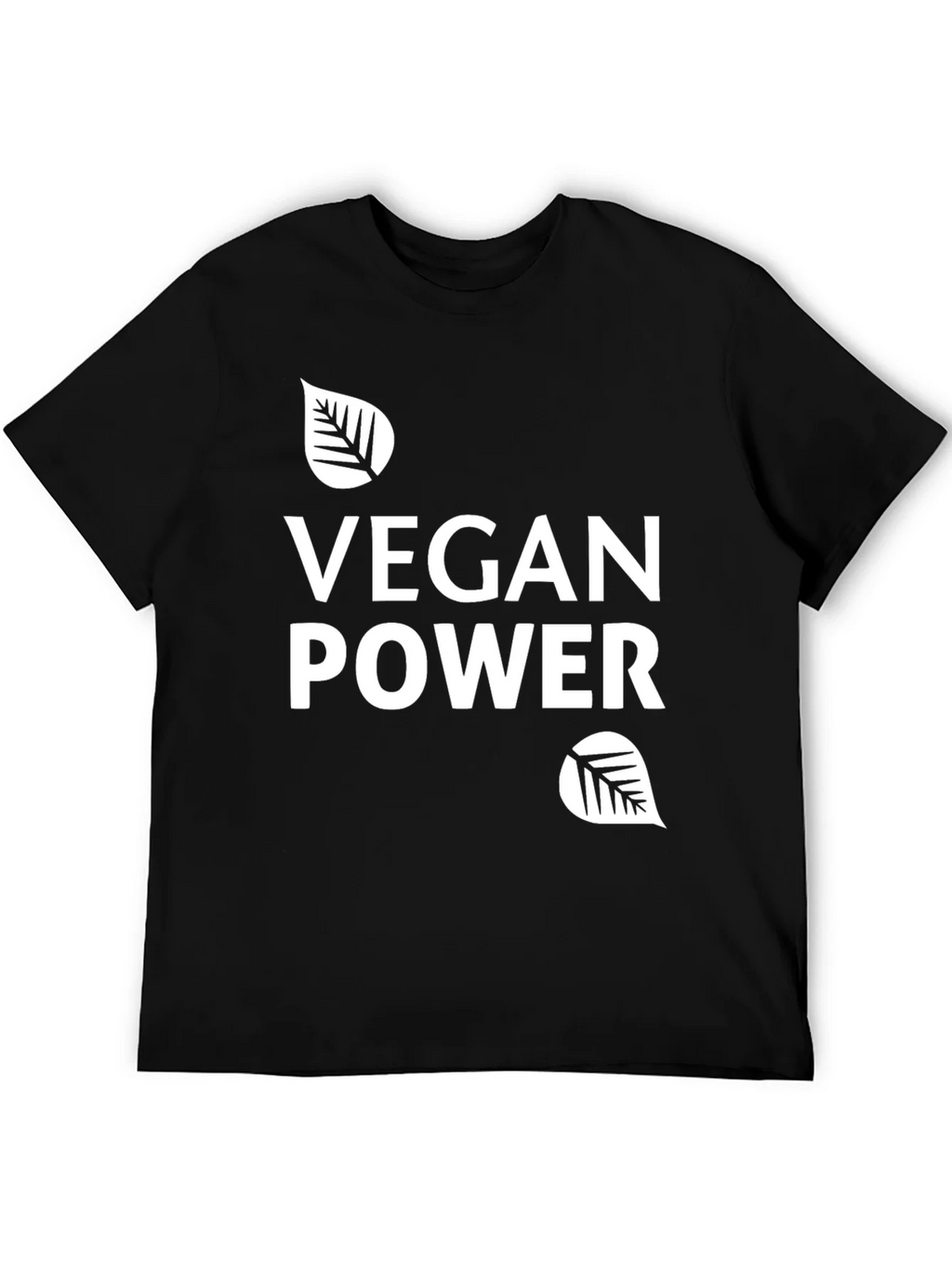 Vegan Power T-Shirt - Black Graphic Tee product image 5