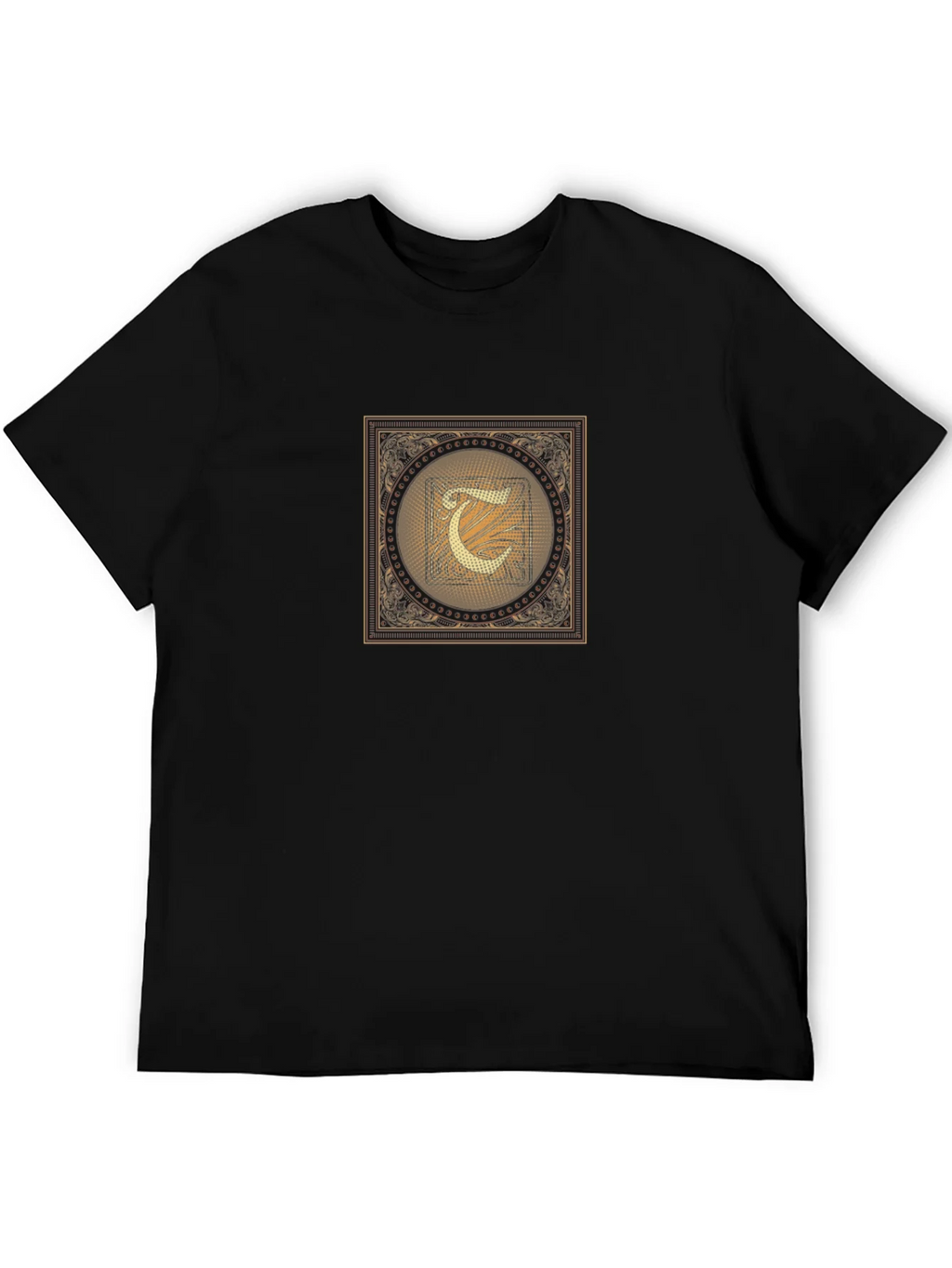 Ornate Initial T-Shirt - Vintage Design product image 5