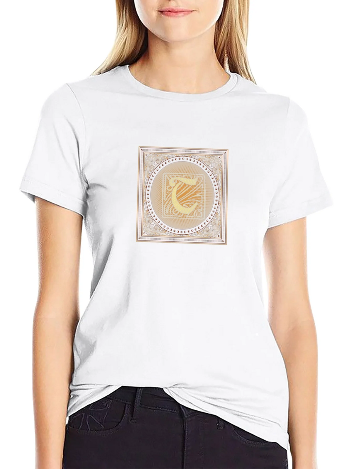 Ornate Initial T-Shirt - Vintage Design product image 8