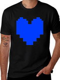 Pixel Heart Black T-Shirt product image 1
