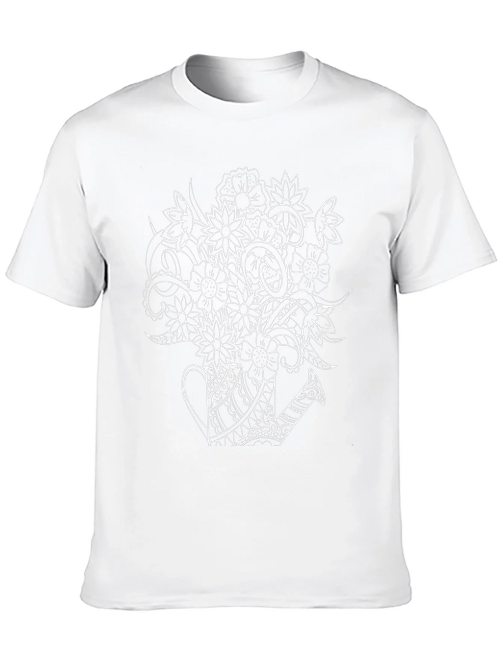 Floral Watering Can Graphic T-Shirt - Black product image 9