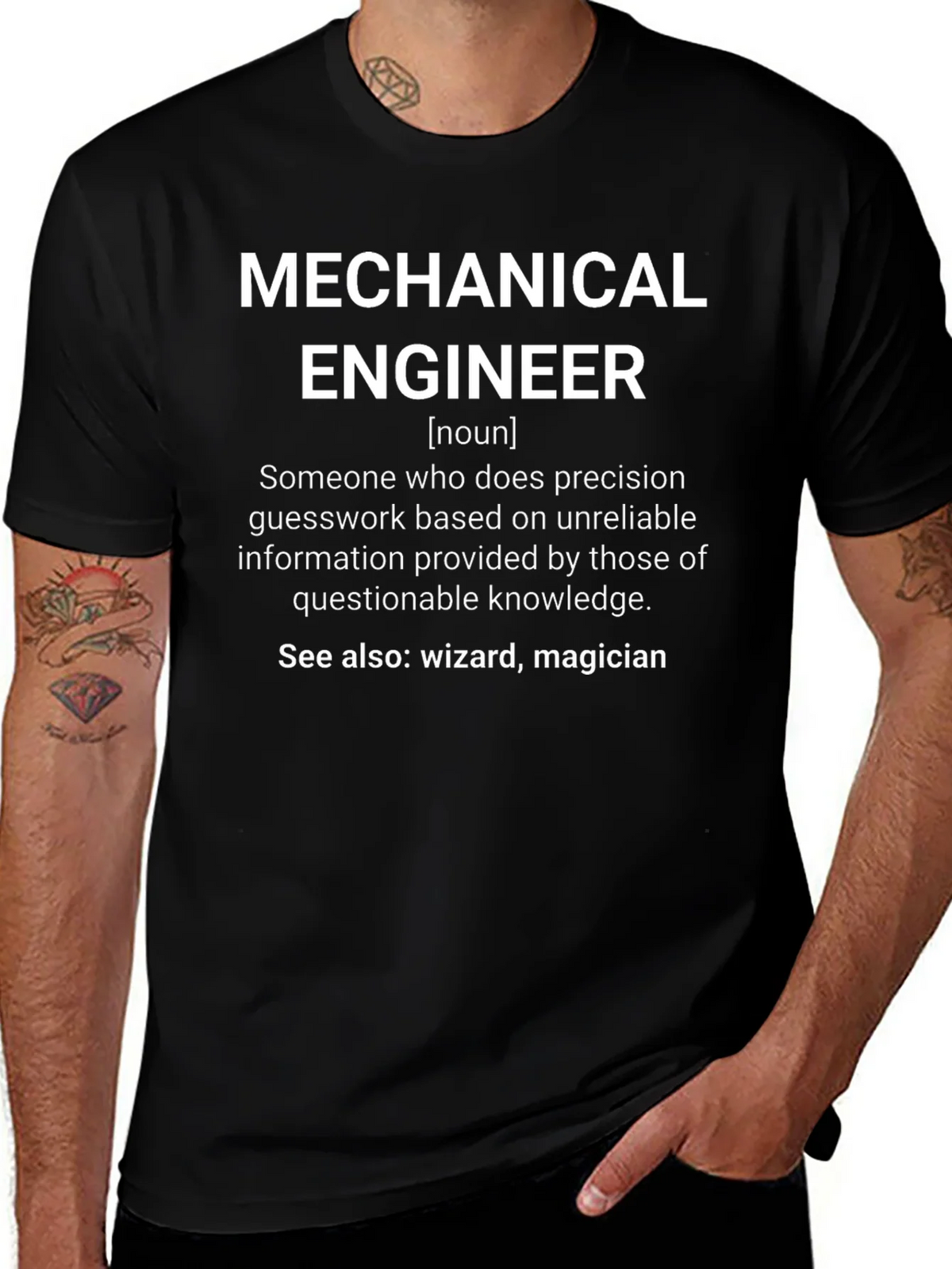 Mechanical Engineer Definition Graphic T-Shirt product image 1