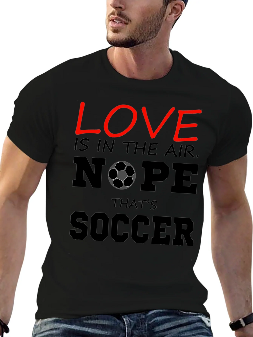 Funny Soccer T-Shirt - Love Nope Thats product image 6